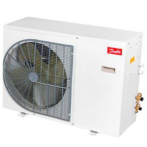 Danfoss Condensing Unit 2HP 230V/1Ph/60Hz R404, R452 LBP Slim Pack LPZP068D20N 1 Fan with Reciprocating Compressor NTZ068-1 57dB 115F0624
