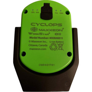 Maxxeon MXN00811, HiVis Green, 720 Lumens, USB Rechargeable LED Cyclops Workstar Work Light