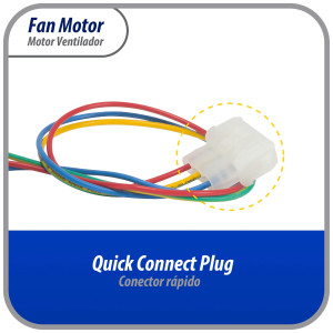 Appli Parts APFM-240369701AP Freezer Fan Motor replacement 6 W, 110 V, 60 Hz, 0.05 A, 3000 rpm, CCW rotation, replaces freezer motor fan numbers 240369701, 5303918549, 1637660, 240315801, 240315802 and others
