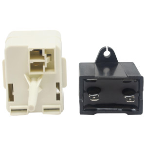 Appli Parts W10613606AP Relay y capacitor de 15mfd 250 VAC para compresor de refrigeradora remplazo de multiples modelos de Kemore, Whirlpool, Amana, W10416065, PS8746522, 67003186