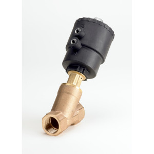 Danfoss 042N4402 Pneumatically Angle-seat Internal Operated Valve AV210A, 1/2 inch, Normally Close NC, Bronze