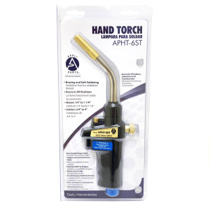 Appli Parts APHT-6ST Single Burner Hand Torch With Lighter and Lock for Soldering, Brazing with Mapp or Propane for plumbing A/A refrigeration and more