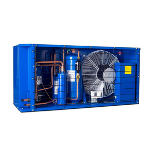 Danfoss OP-HGZ064D40N Condensing Unit Microchannel Coil 5.5HP MBP 230V/1Ph/60Hz R134a,R404A,R448A,R449A,R452A,R513A POE Oil 2 Fans Enclosure with Reciprocating Compressor MTZ064-1 115N0656  