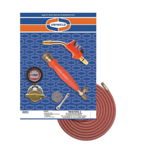 Uniweld Twister2 Kit With RMC Acetylene Regulator, TH6 Handle, T2A-5 Twister Tip Air/Acetylene
