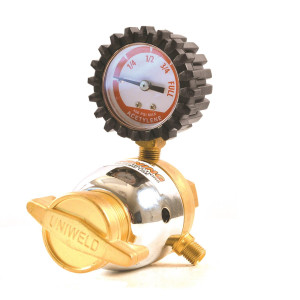 Uniweld RB 12010 Acetylene Regulator CGA Acetylene Inlet 520 Outlet Connection A (LH) 3/8 in -24(M) Del. PSIG 2-15 Replacement G19