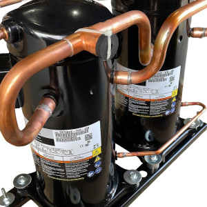 Copeland Scroll Tandem Compressor 12T 144.000Btu 2 6TN compressors 380V/50Hz 460V60Hz A/C R22 ZRT144KCE-TFD Copeland Scroll Tandem Compressor 12T 144.000Btu 2 6TN compressors 380V/50Hz 460V60Hz A/C R22 ZRT144KCE-TFD
