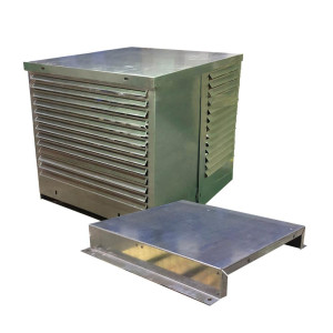 Outdoor Enclosure For Condensing Units Con-Pak Pse-181d Galvanized Steel Base 27L x 20 W x 20H In
20 Ga. Embossed Galvanized Steel Cabinet
Hinged Access For Easier Servicing
Wind Safety Latch
Shipped Knocked Down For Convenient Warehousing
Easily Assemble