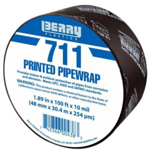 Tape Cinta proteccion de tuberias 1.9inx100ft (48mmx30m) 10mil Berry 711 