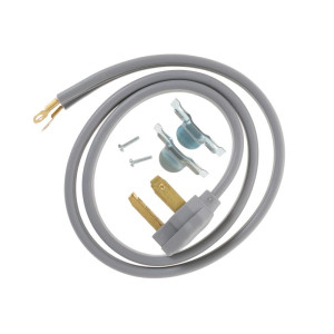 GE WX09X10002 Cable De Corriente Secadora (1.22mts/ 4 Pies) 30 Amp 3 Cables 125v-250v 10/3 Srdt UL  Sirve WE8X38 WX9X1 WX9X2 WX9X2DS