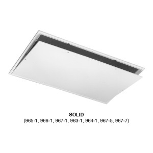 Panel de Acceso al Techo Marco Exterior 27-1/2 in x 55-1/2 in  Abertura 24-1/2x 52-1/2 in Sin Persianas First Co 967-1