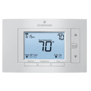 Emerson A/C Thermostat 1 Stage 1H / 1C 24V Digital 7-day Programable 7, 5+1+1, 0 1F83C-11PR