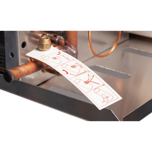 Danfoss 114U0018 Evaporator Optyma LMBP R404 32K Btu/hr at 25F SST MBP 26.6K Btu/hr at -20F SST LBP Electric Defrost 6FPI Low Profile 5 x 12in ECM Fans DACC RX L315.1A4/E1 230V/1Ph/60Hz 
