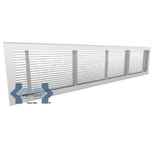 Perimeter Diffuser 3/8 Fins Separation White Aluminum 60in X 06in DF3LB060000600