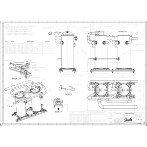 Danfoss DCJ091T4LC8 7.5 tons 91.000 btu/h R410A Compresor Scroll para Aire Acondicionado 380-415/3/50, 460/3/60 V/Ph/Hz Descarga 7/8 in, Succion 1-1/8 in, ODF, PVE Oil, Tandem Listo, 121L5027