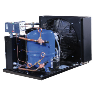 Danfoss LCZC0201UWF300N Condensing Unit Copper Coil Aluminum Fins 2HP LBP 230V/1Ph/60Hz R404A 1 Fan with Reciprocating Compressor NTZ68-1 114N6729