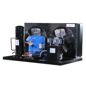 Danfoss HGZC0900UWE300R Condensing Unit Copper Coil Aluminum Fins 9HP MBP 460V/3Ph/60Hz R404A, R452A, R134a, R448A, R449A POE Oil 2 Fans with Reciprocating Compressor MTZ100-4 114N3649