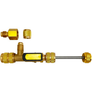 Appli Parts APT-VCR Valve Core Remover Tool with 1/4 to 5/16 in port adaptor