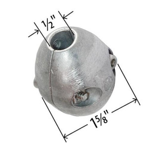 A/C Zincs ACZ-1/2 Granada anti-Corrosion de tuberia de 1/2 pulg