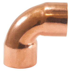 Appli Parts 90 Degree Elbow Short turn 1/4 in Copper pipe fittings CxC Sweat connections for refrigeration, air conditioning and plumbing applications ACR and Type L copper pipe Appli Parts 90 Degree Elbow Short turn 1/4 in Copper pipe fittings CxC Sweat connections for refrigeration, air conditioning and plumbing applications ACR and Type L copper pipe