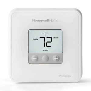 Honeywell TH1110D2009/U Non-Programmable Thermostat for Air Conditioning Systems 1 Heat/1 Cool Heat Pump Systems, 1 Heat/1 Cool Conventional Systems LCD Screen