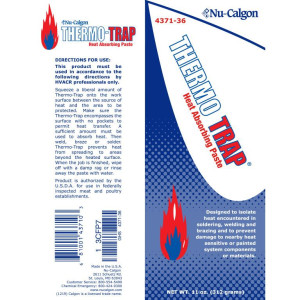 Nu-Calgon 4371-36 Thermo-Trap Pasta Absorbente de Calor para Soldar 11oz