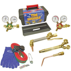 Uniweld WURKS-A Box 12 piezas, facil de operar, equipo multiusos para corte, soldadura y soldadura fuerte