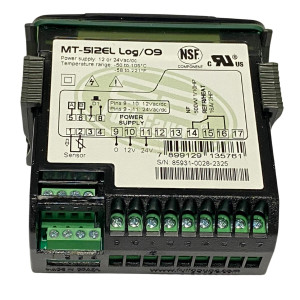 Full Gauge MT-512EL Log Electronic Control for Coolers. 1 Sensor, 1 Outlet, 12/24V, Sitrad Compatible