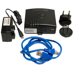 Full Gauge TCP-485 Converter (RS-485, Ethernet RJ-45) 1 Cable, Power Transformer-Cable for Interface with SITRAD