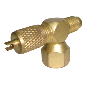 Appli Parts APAT-3X14 Access Tee Fitting 1/4 M. Flare Access x 1/4 M. Flare x 1/4 F. Flare Swivel Connection On Branch