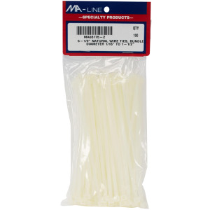 MA-Line MA03175-2 Amarre Plastico para Cable Blanco 5.5pulg largo Diamtero de 1/16pulg a 1-1/2 pulg. Bolsa de 100 MA-Line MA03175-2 Amarre Plastico para Cable Blanco 5.5pulg largo Diamtero de 1/16pulg a 1-1/2 pulg. Bolsa de 100