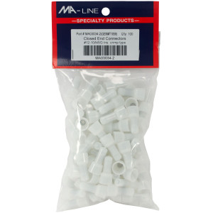MA-Line MA03034-2 Conectores de Extremo Cerrado 12-10, 5/8 pulg. Bolsa de 100 MA-Line MA03034-2 Conectores de Extremo Cerrado 12-10, 5/8 pulg. Bolsa de 100