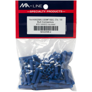 MA-Line MA02596-2 Butt Splice Connector 16-14 Bag of 100ea