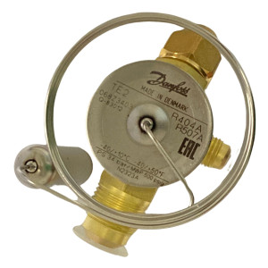 Danfoss 068Z3403 Cuerpo de Valvula de Expansion TE 2 para R404 R507A Ecualizacion Externa 3/8 x 1/2 x 1/4 Flare, Capacidad desde 1/6 a 4-1/2 tons, capacidad segun Orificio de venta separada, 068Z3555