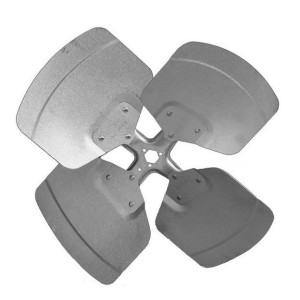 REVCOR R41603 16 in Replacement Fan Blade, 27 Pitch, 4 Wings, CCW, Aluminum, Hubless