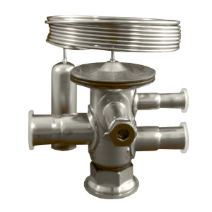 Danfoss 068U3859 1/5 - 4TR Cuerpo de Valvula de Expansion de Acero inoxidable, TUAE, R-448A, 3/8x1/2 in, Soldable, ODF, 1/4 in Ecualizacion Externa, Bi-flow with orifice 1-8, -40 to 50 F