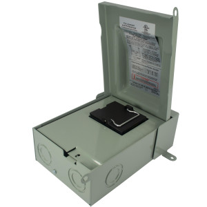 MA-Line MA-WSFD30A Caja Electrica de Desconexion con Fusible 30A (No Incluido). Listada UL y CUL para 240VAC. Mono Fasica. Cerramiento Externo NEMA Tipo 3R  MA-Line MA-WSFD30A Caja Electrica de Desconexion con Fusible 30A (No Incluido). Listada UL y CUL para 240VAC. Mono Fasica. Cerramiento Externo NEMA Tipo 3R