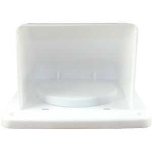 Lambro 1471W Dryer Vent Hood with Removable Screen, 4 inch, White 