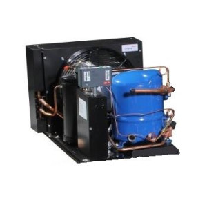 Danfoss HCZC0200UC0162R Condensing Unit Copper Coil Aluminum Fins 2HP MBP 460V/3Ph/60Hz R134a,R404A,R448A,R449A,R452A POE Oil 1 Fan with Reciprocating Compressor MTZ22-4 114N4620