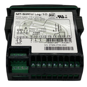 Full Gauge MT-512E Log Electronic Control for Cooling and Heating applications. 1 Sensor, 1 Outlet, 110/220V Sitrad Compatible