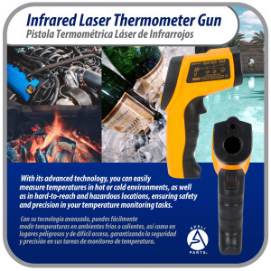 Appli Parts APTT-DLD Infrared Thermometer Gun: Versatile Laser Temperature Measurement Tool for Cooking, HVAC, Engine Diagnostics and More -58 F to 1022 F or Celsius Scale