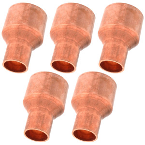Appli Parts AP-R158058B5 Reductor de Cobre de 1-5/8x5/8 pulg Conexiones CxC soldadas para aplicaciones de refrigeracion, aire acondicionado y plomeria Tuberia de cobre ACR y Tipo L (5xBolsa)