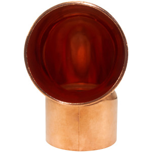 NDL Codo de 90 grados giro Corto 2-1/8pulg Accesorios de tuberia de cobre C x C Conexiones soldadas para aplicaciones de refrigeracion, aire acondicionado y plomeria Tuberia de cobre ACR N-2086