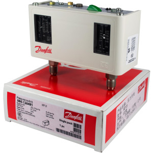 Danfoss 060-126491 Pressure Switch KP 15 Dual Auto/Manual 1/4 in Flare Capillary M/24 Not Included