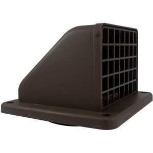 Lambro 1471B Dryer Vent Hood with Removable Screen, 4 inch, Brown