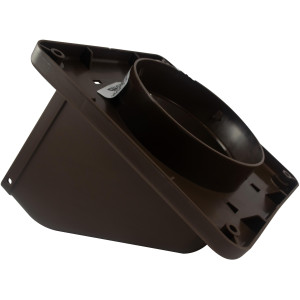 Lambro 1471B Dryer Vent Hood with Removable Screen, 4 inch, Brown