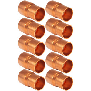 Appli Parts AP-R078034B10 7/8x3/4 in Reducing Bushing Copper pipe fittings CxC Sweat connections for refrigeration, air conditioning and plumbing applications ACR and Type L copper pipe (10xBag)