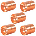 NDL N-1047 Coupling w/roll stop 1-1/8in Copper pipe fittings C x C Sweat connections for refrigeration, air conditioning and plumbing applications ACR 