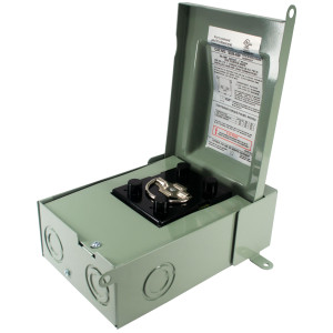 MA-Line MA-WSFD60A Caja Electrica de Desconexion con Fusible 60A (No Incluido). Listada UL y CUL para 240VAC. Mono Fasica. Cerramiento Externo NEMA Tipo 3R