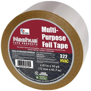 Tape/Cinta De Aluminio Para Ducteria 3 pulg X 50yds Nashua 322 Tape/Cinta De Aluminio Para Ducteria 3 pulg X 50yds Nashua 322