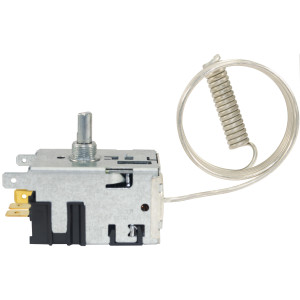 Danfoss 077B7274 Thermostat Refrigerators Automatic Defrost control 077B6039 Cold Cut-in 40.1F Cold cut-out 13.1F Warm Cut-in 40.1F Warm Cut-out 24.8F Capillary tube length 47.2in B6 CT-35-D 